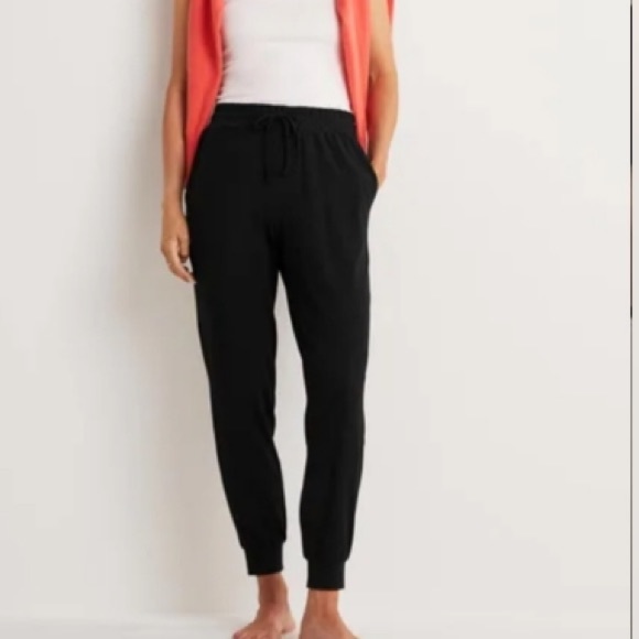 Boden Cuffed Drawstring Black Jogger Lounge pants XL - Picture 10 of 10